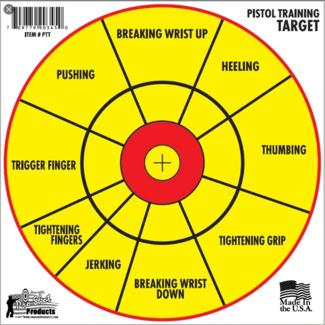 Pro-shot Pro-Shot 12" Bullseye Pistol Diagnostic 6 Training Target