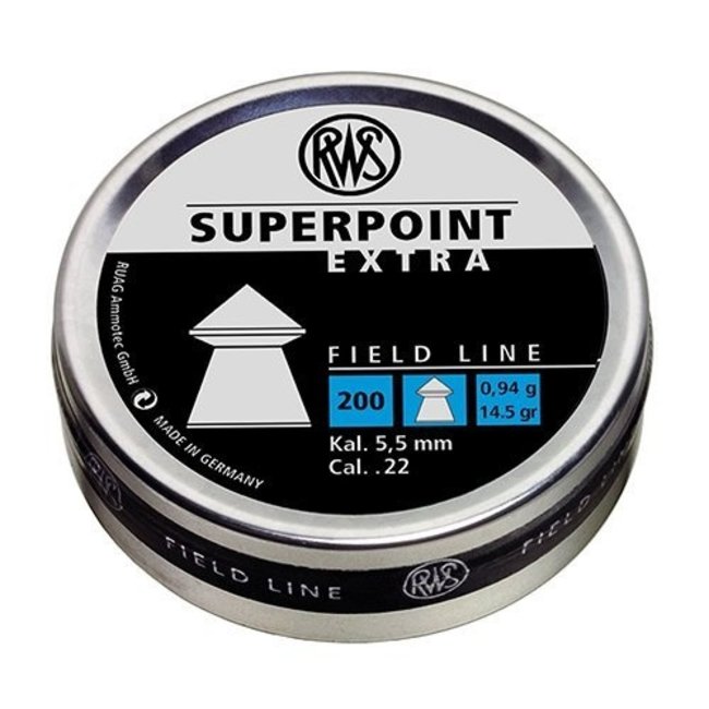 RWS RWS Superpoint Extra Field Line .22 Cal 14.5gr 200 Pellets