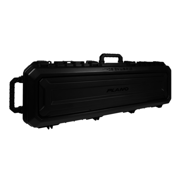 Plano All Weather Wheeled 52" Double Scoped Rifle Shotgun Hard Case Black