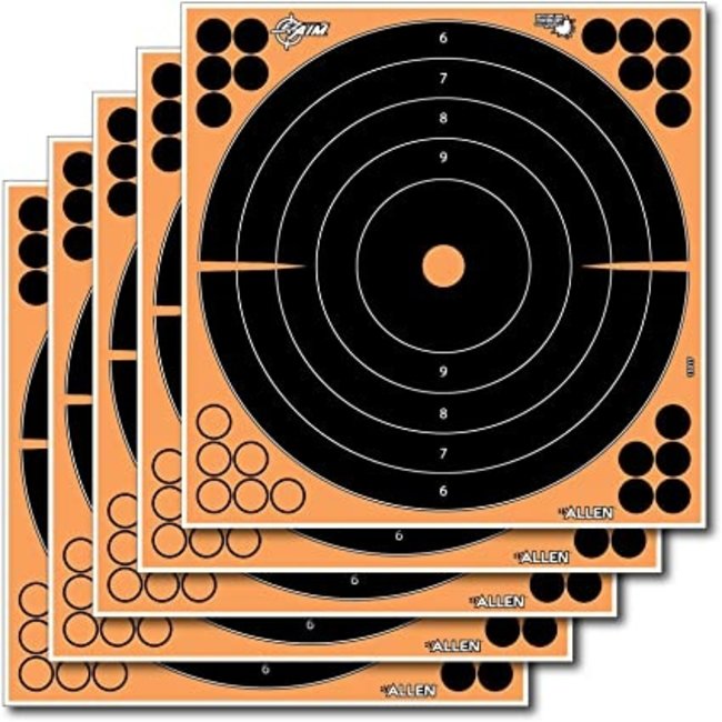 Allen Allen EZ-Aim Splash Adhesive Bulleye Target With C Recticle 12" 12 Pack