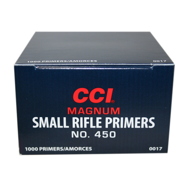 CCI CCI Magnum Small Rifle Primers #450 1000 Rounds