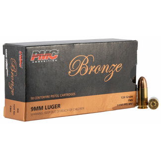 PMC PMC 9mm 9x19 Luger 124GR FMJ 50 Rounds