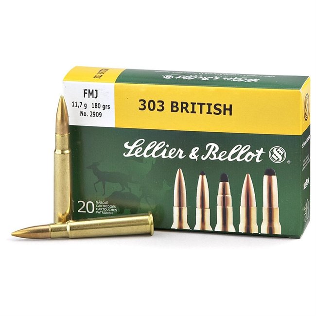 Sellier & Bellot Sellier & Bellot 303 British Brass Only Bag Of 20RDS