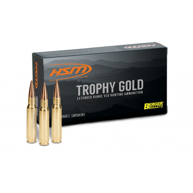 HSM HSM 300 WSM 168GR Match Hunting VLD Trophy Gold Berger HPBT 20ct