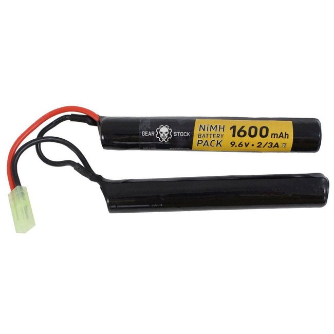 Gear Stock 9.6V 1600mAh NiMH Airsoft Nunchuck Battery — Siwash Sports