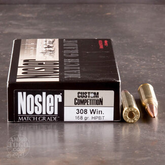Nosler Nosler Match 308 WIN 168GR Custom Competition HPBT
