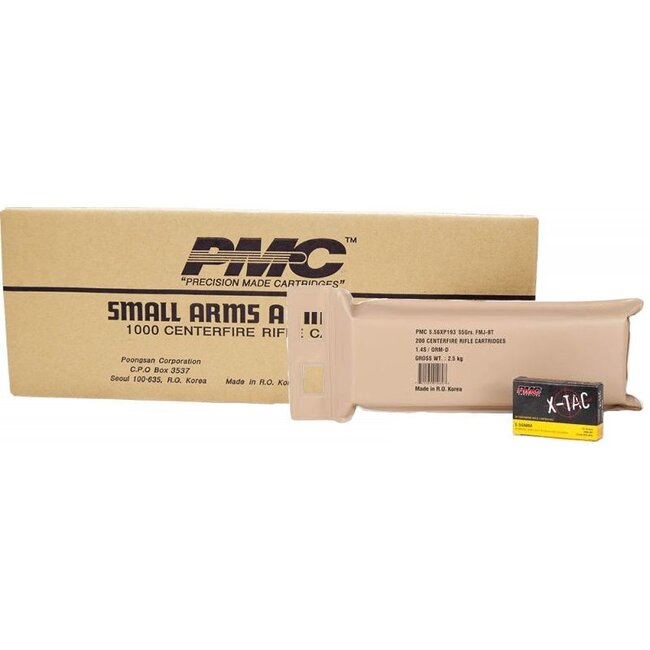 PMC 5.56x45 55GR FMJ-BT 1000 Rounds