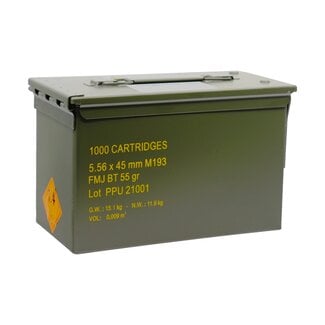 PPU 5.56 Rangemaster fmjbt 1000rd ammo can