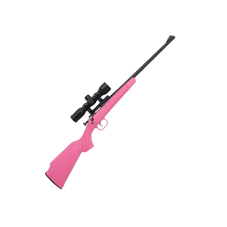 Keystone Cricket 22LR pink syn/ scope, mount, case