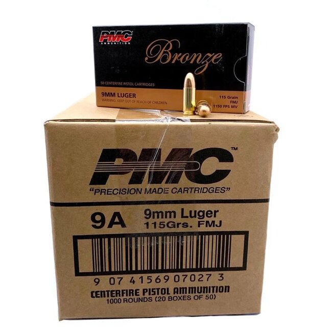 PMC 9mm Luger 115GR FMJ 1000RDS
