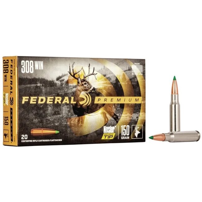 Federal Fed Premium 308win Nosler BT 150gr