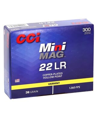 CCI 22LR Blazer Mini Mag 36GR HP CP Varmit 300RDS