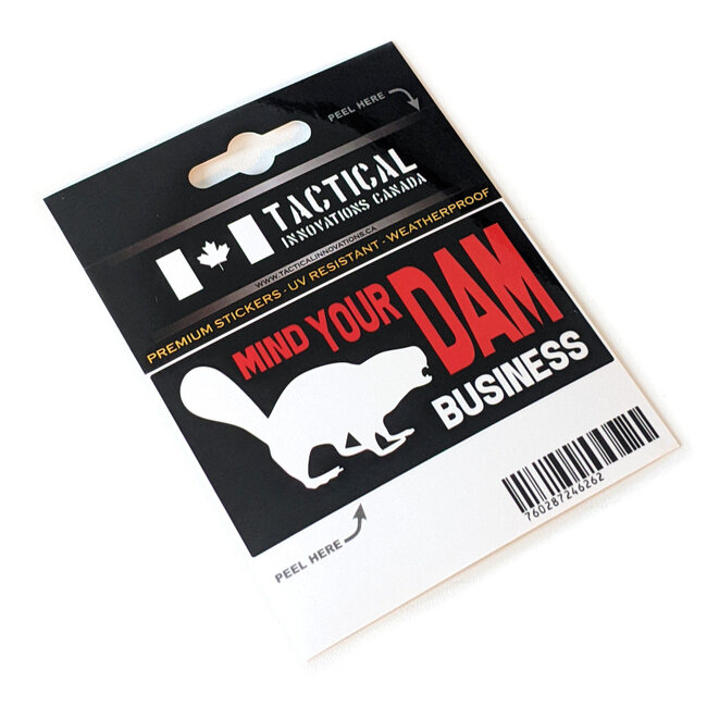 Tactical Innovations TIC Premium Stickers Beaver Business