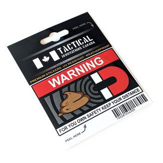 Tactical Innovations TIC Premium Stickers Warning Magnet