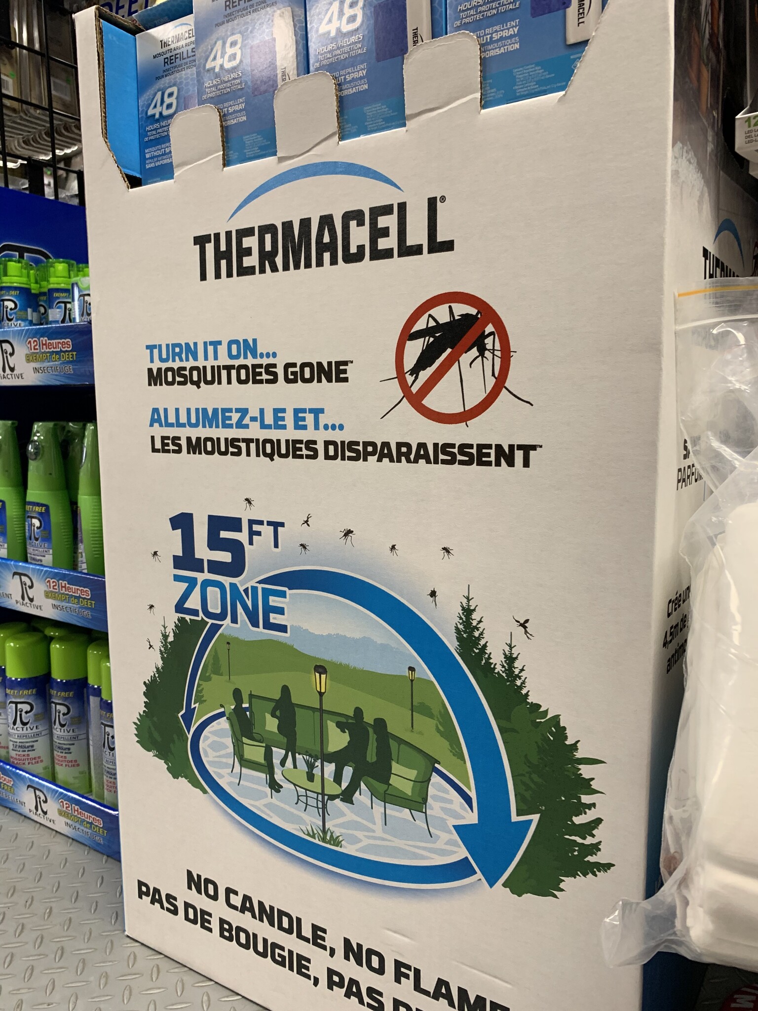 Thermacell Patio Shield Area Mosquito Repellent Torch Siwash Sports