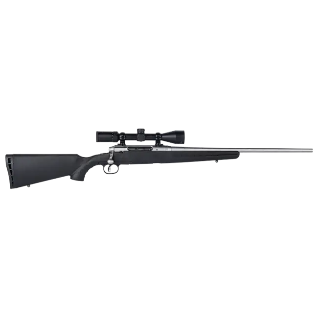 Savage Arms Axis II XP Stainless Bolt Action 22-250 BBL Bushnell Banner Scope 3-9X40