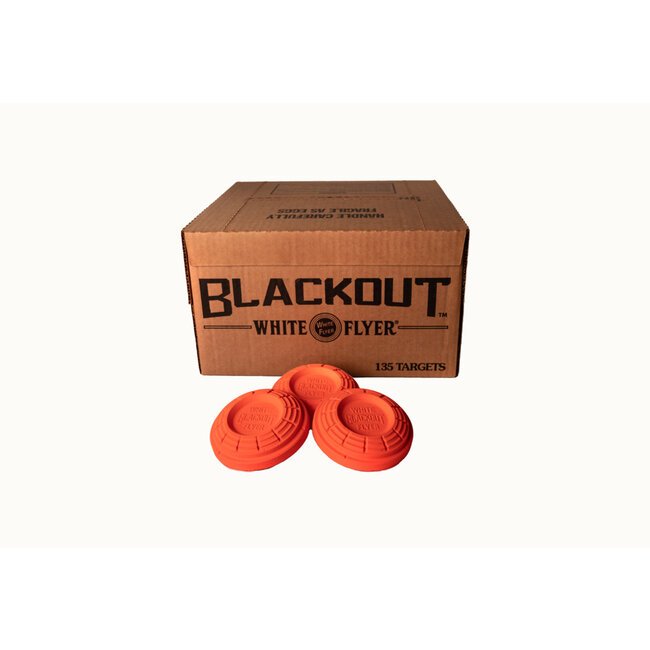 BlackOut White Flyer Clay Targets 135 Clays