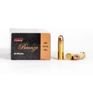 PMC 38G Bronze 38 Special Ammo 132GR FMJ - Lawmen's Police Supply