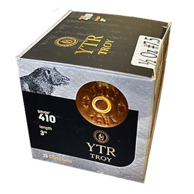 Troy 3" .410 Shotgun Shells - 1/2 oz #7.5 Lead Shot, 1150 FPS, 25 Rounds — Siwash Sports