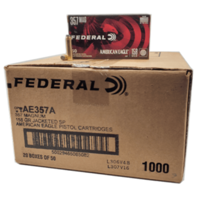 Federal Federal American Eagle .357 Magnum 158 JSP 1000RD — Siwash Sports
