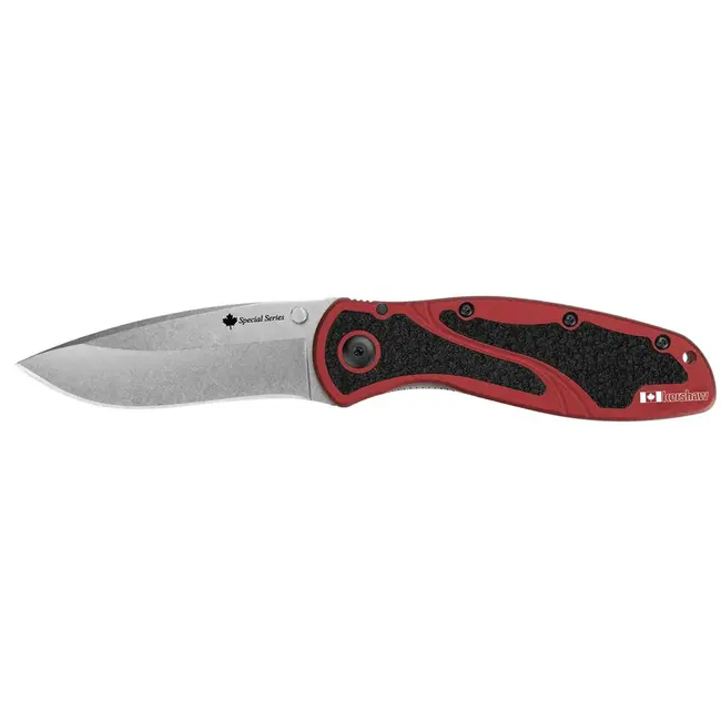Kershaw Blur Canadian Edition Red Aluminum Knife