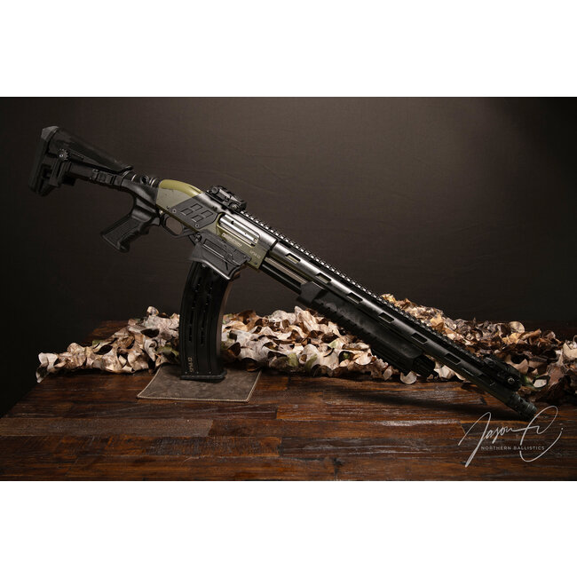 Federation Firearms SPM-12 12GA  18" OD Green 3" Mag-fed Pump Action Shotgun 3 Chokes Flash Hider Flip Sights 1 10RD Mag