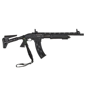Federation Firearms SPM-12 12GA Black 3" 18.5"Mag-fed Pump Action Shotgun 3 Chokes Flash Hider Flip Sights 1 10RD Mag