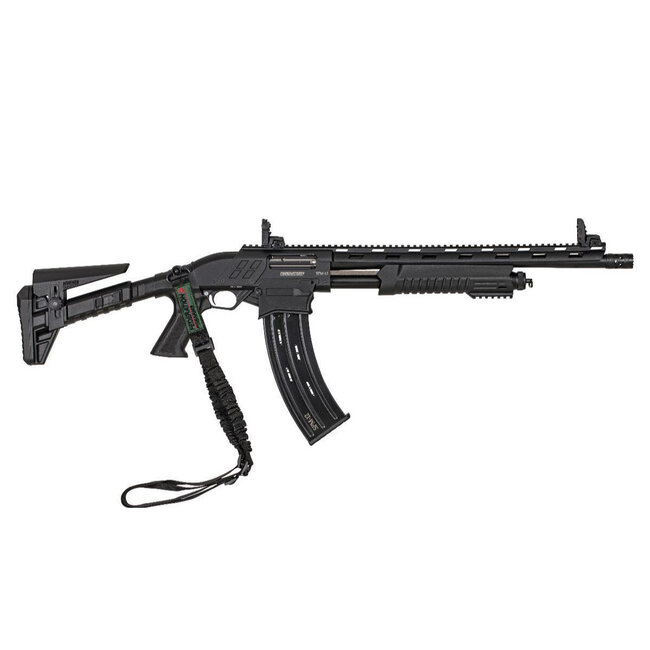 Federation Firearms SPM-12 12GA Black 3" 18.5"Mag-fed Pump Action Shotgun 3 Chokes Flash Hider Flip Sights 1 10RD Mag — Siwash Sports
