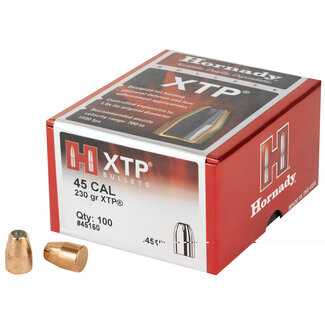 Hornady 45 CAL 230GR HP/XTP 100 Bullets