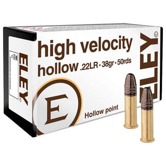 Eley .22LR 38GR High Velocity HP 50 Rounds