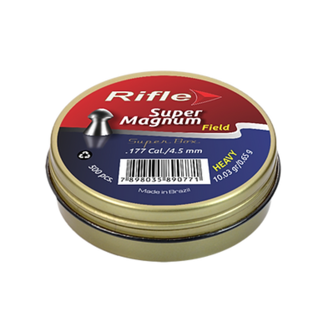 Rifle Super Magnum Field .177CAL/4.5MM Heavy 0.65g 500 pcs — Siwash Sports