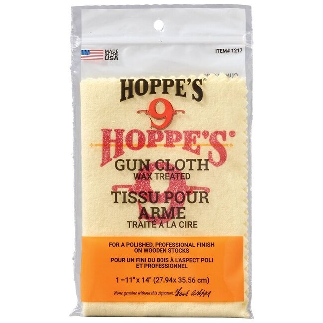 Hoppe's Gun Cloth, Wax Treated 11x14"
