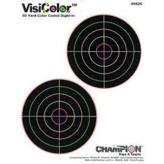 Champion VisiColor Adhesive 50 Yard Sight-In Target 5 Pack