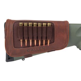 Allen New Castle Buttstock Carrier, Brown, Full Leather