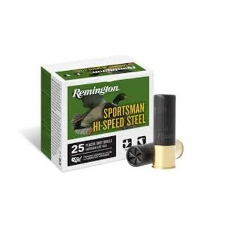 Remington Sportsman Hi-Speed Steel 12GA 3" 1400 FPS 1 1/4OZ 2 SHOT, 25 Rds