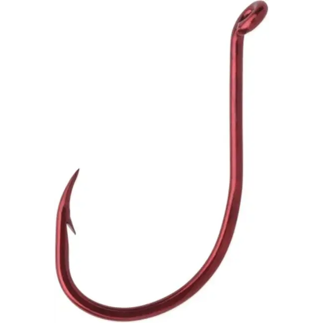 Gamakatsu Octopus Hook Size 2, Red, Barbed 8 pcs