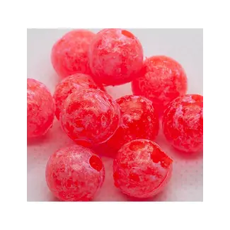 BnR Tackle Soft Beads, Mottled Red 14mm 10 pack