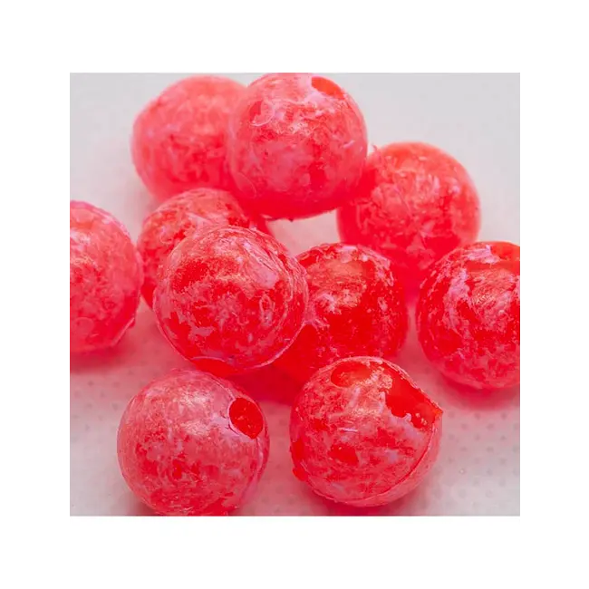 BnR Tackle Soft Beads, Mottled Red 14mm 10 pack