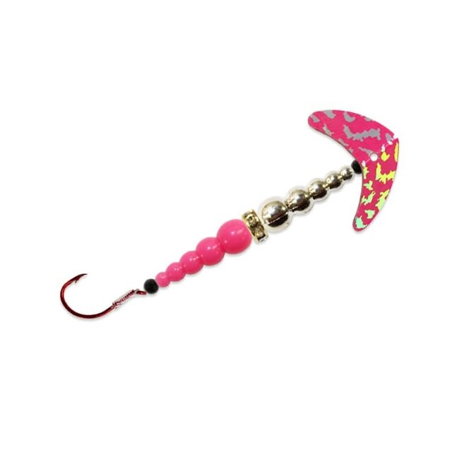 Mack's Lure 09641 Wedding Ring Series Spinner #6, Chartreuse Sparkle Smile Blade