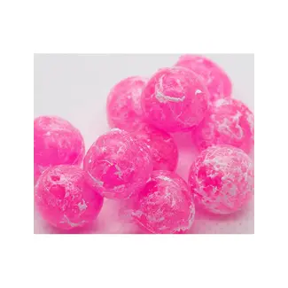 BnR Tackle Soft Beads, Mottled Cerise 16mm 10 pack