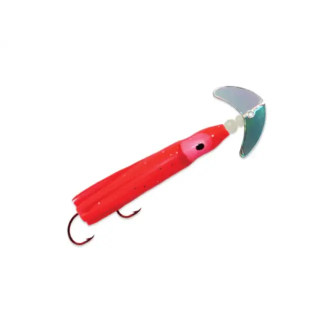 Mack's Cha Cha 1.5" Kokanee Squid Silver Mirror/Hot Pink