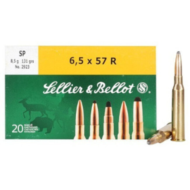Sellier & Bellot 6.5x57R 131GR SP 20 Rounds