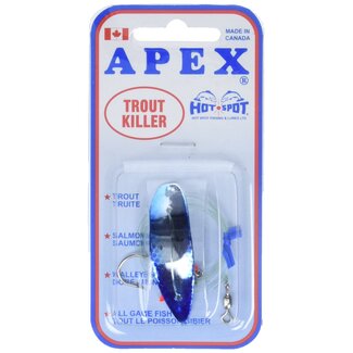 Apex Hot Spot Trout Killer, Trolling Lure, Chrome/Blue Scale