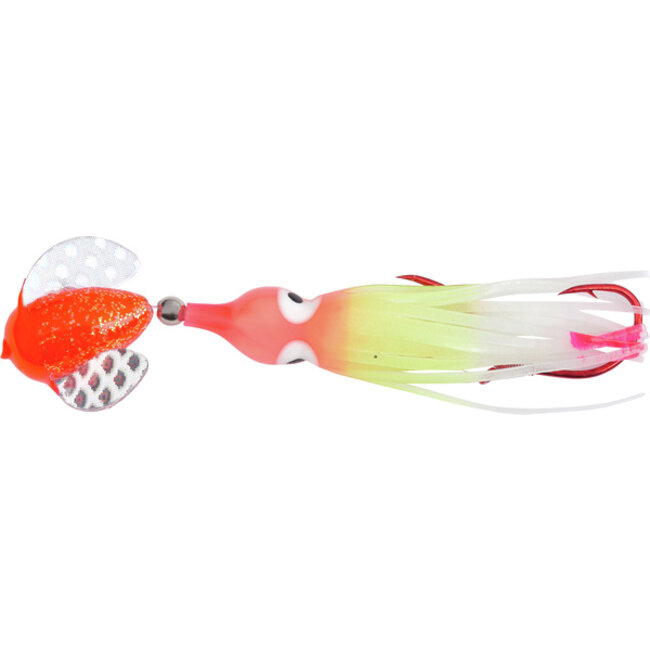 Yakima Bait Worden's Spin-n-Glo Kokanee Rig Sz 12 Sng/Sz 6 Hook Glitter Rocket Red