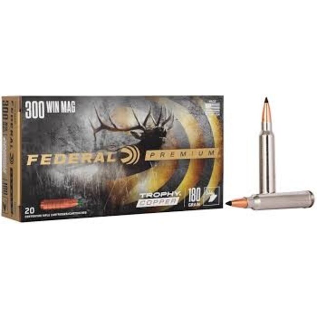 Federal Premium 300 Win Mag 180GR Trophy Copper 20 Rds