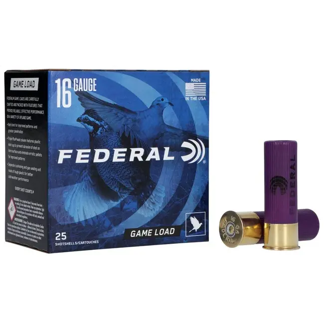 Federal Game Load 16GA 2 3/4" 2 1/2 Dram. Eq. 1 Oz 6 Shot 25 Rds — Siwash Sports