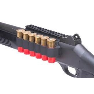 Mesa Tactical SureShell Alum Carrier and Rail for Benelli M4/M1014 (6-Shell, 12GA)