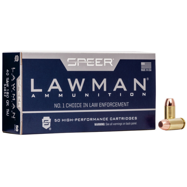 Speer Lawman 40 S&W 180 TMJ 50 Rds — Siwash Sports
