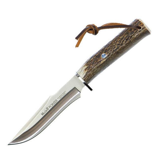 Muela Pointer 13A Hunting Knife w/ Deer Antler Handle 13 cm