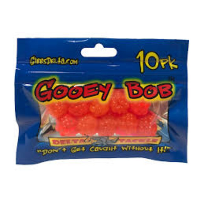 Gibbs Delta Tackle Gooey Bob 10 pk BC Orange